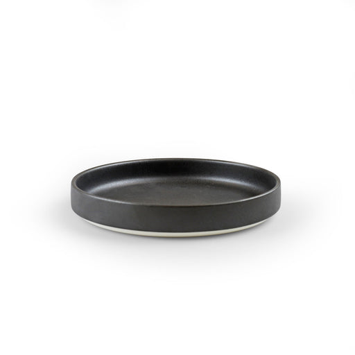 Matte Black Stackable Appetizer Plate 6.3" dia