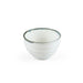 Shirokinyo Ivory Speckled Small Bowl with Indigo Rim 11 fl oz