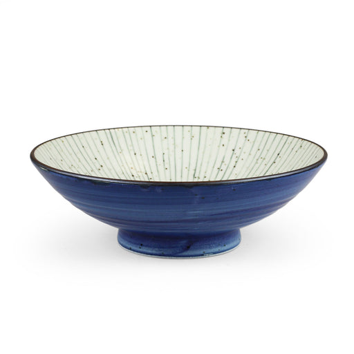 Tokusa Blue Lined Interior Serving Bowl 52 fl oz