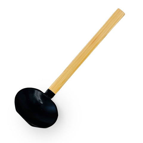 Wooden Serving Spoon Black x Natural 8.5