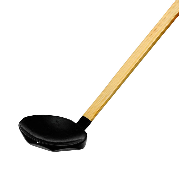 Wooden Serving Spoon Black x Natural 8.5"