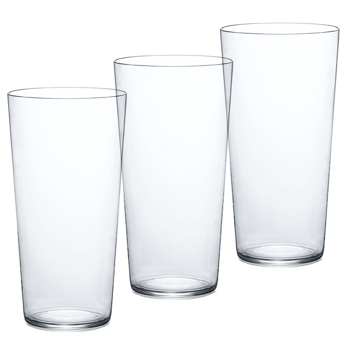 Tenel Durable Lightweight Glass Tumbler 14 fl oz (Set of 3)