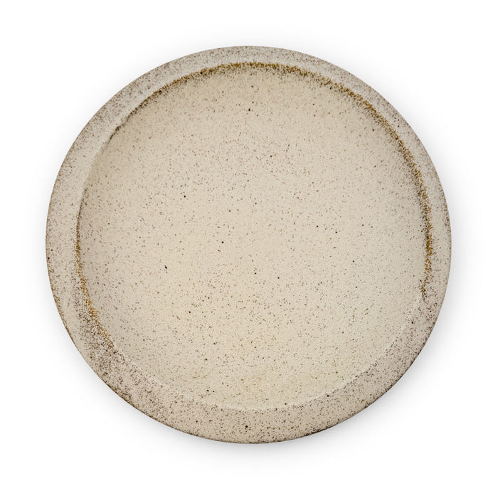 Porto Textured Asymmetric Rim Dinner Plate 9.5" dia