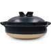 Ruriyu Cobalt x Black Donabe Clay Pot 117 fl oz / 11" dia