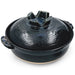 Ruriyu Cobalt x Black Donabe Clay Pot 117 fl oz / 11" dia