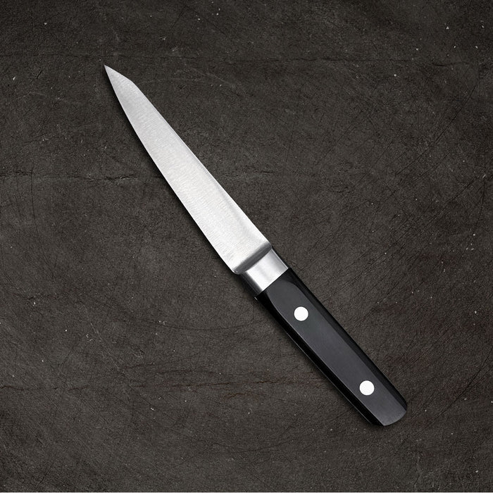 Naozumi Carbon Steel Honesuki Maru 150mm Backside