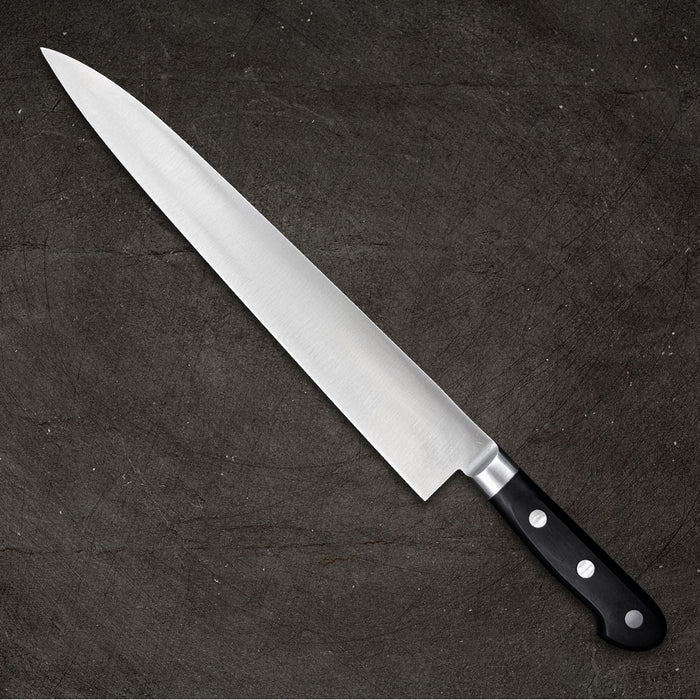 Naozumi Carbon Steel Sujihiki 270mm Backside