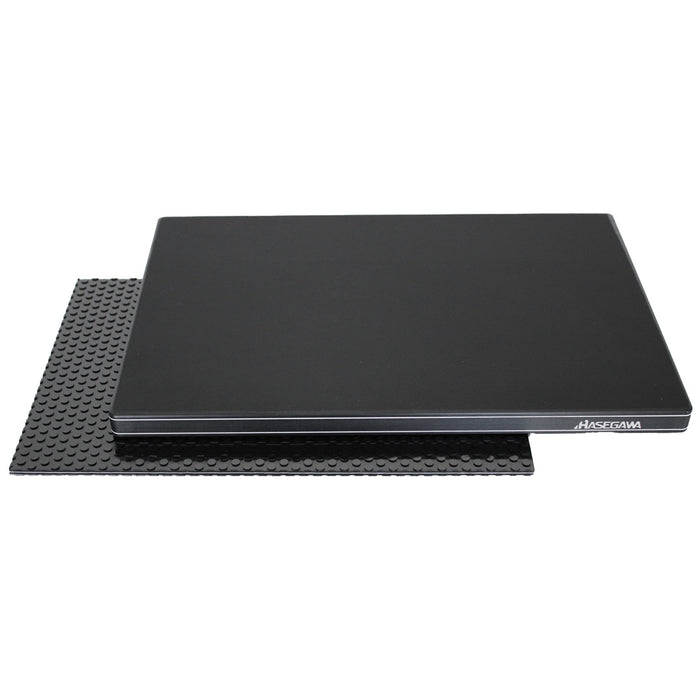 Hasegawa Non-Slip Mat Black Waterproof 9.8" x 5.9" FYS-MK with Cutting Board