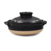 Kuroyu Black x White Line Donabe Clay Pot 28 fl oz / 7.3" dia