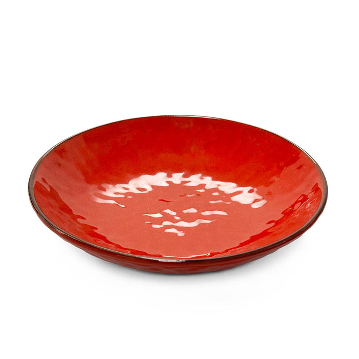 Siena Red Textured Coupe Plate 9.4" dia