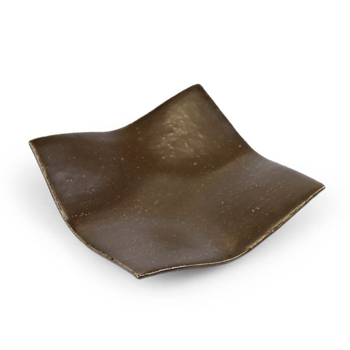 Brown Square Mondo Salad Plate 7.5" x 7.5"