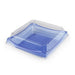 STI-40 PET Clear Blue Deli Container w/Lid 7.25" x 7.25" (300/case)