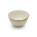 Ivory Rice Bowl Chawan with Brown Trim 11 fl oz