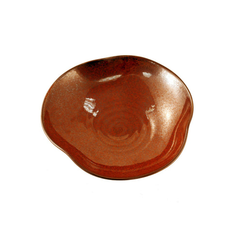 Glossy Red Plate Kozara 6.5