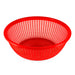 Plastic Colander  12.5" dia Red