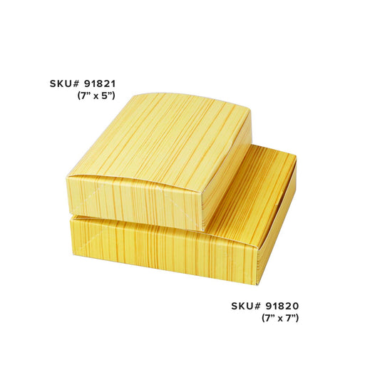 Wooden Pattern Paper Take Out Bento Box (200/case)