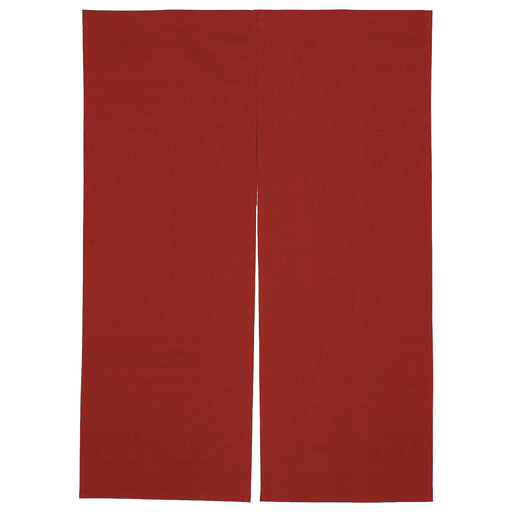Noren Curtain Red Tsumugi Ori Woven