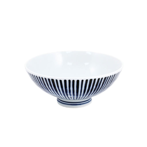 Vertical Striped Chawan Rice Bowl 8 fl oz / 4.72" dia