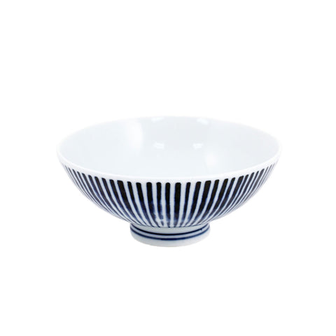 Vertical Striped Chawan Rice Bowl 8 fl oz / 4.72