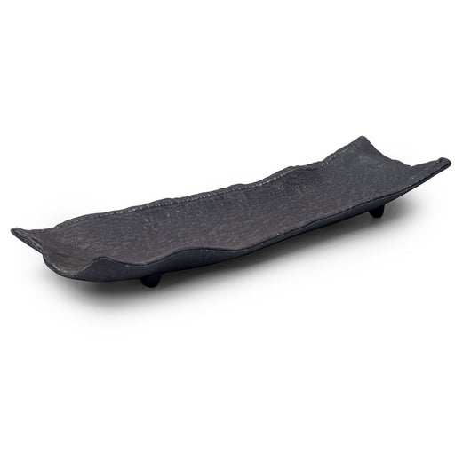 Yoganryu Charcoal Gray Rectangular Plate 13.19" x 4.13"
