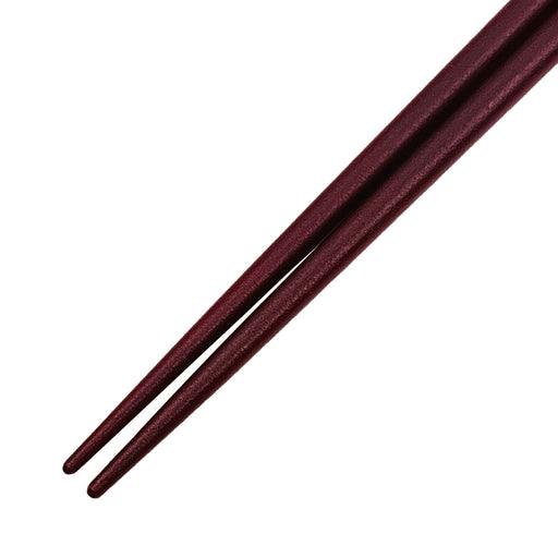 Burgundy Lacquered Non-slip Chopsticks - Tips