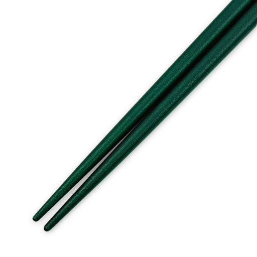 Green Lacquered Non-slip Chopsticks - Tips