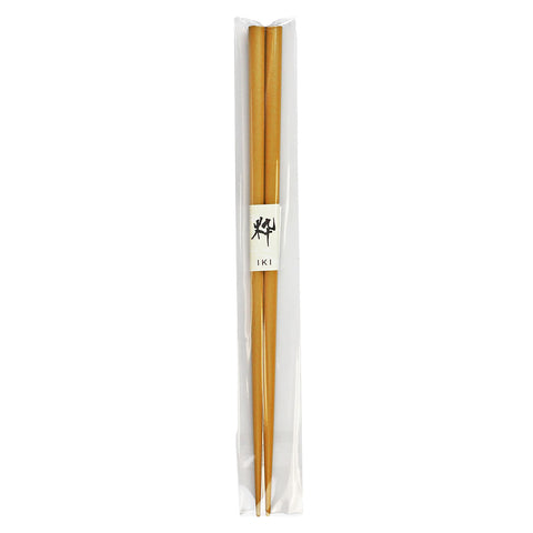Yellow Lacquered Non-slip Chopsticks (Set of 10 Pairs)