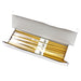 Yellow Lacquered Non-slip Chopsticks (Set of 10 Pairs)