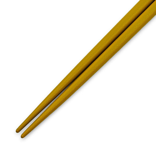 Yellow Lacquered Non-slip Chopsticks - Tips