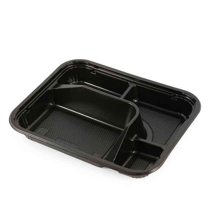 TZ-305-02K PS Black Take Out Bento Box 9.3" x 7.5" (252/case)