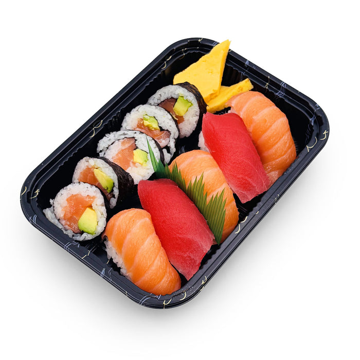 TZ-820K PP Kamome Bird Take Out Sushi Tray 8.5" x 5.8" (400/case)