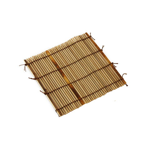 Bamboo Sudare Coaster Brown 4.3