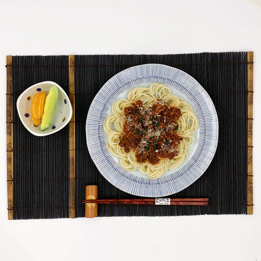 Bamboo Sudare Placemat Black 18.1" x 11.8"