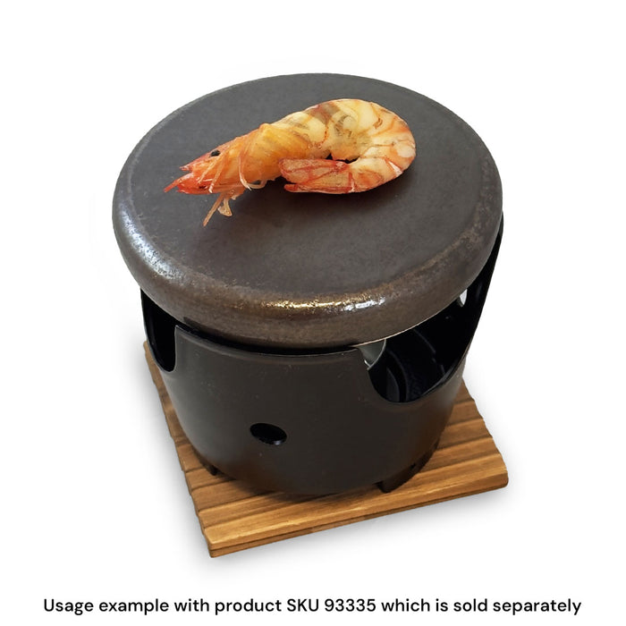 Ishiyaki Round Hot Stone Plate 5.23" dia with Konro Grill