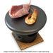 Ishiyaki Round Hot Stone Plate 7.08" dia with Konro Grill