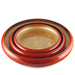 Red Sushi Serving Tray (Sushi Oke) with Gold Interior 19.49" dia