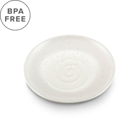 Melamine Kobiki White Grainy Salad Plate 6.3