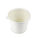 White Paper Waterproof Takeout Bowl with Lid & Inner Tray 40 fl oz - Set of 600