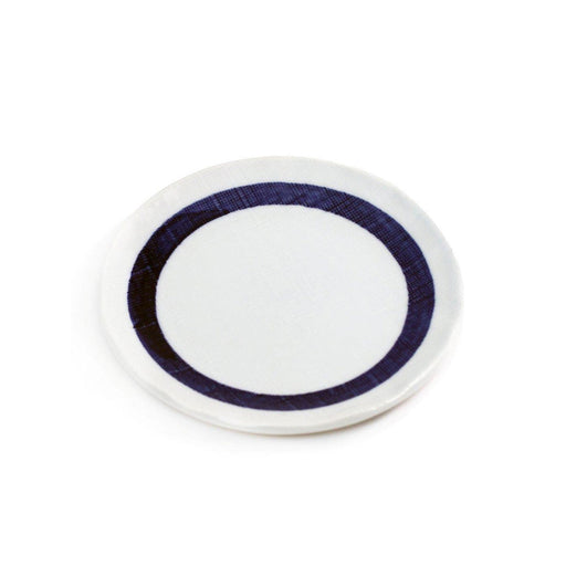 Kozara Plate with Thick Blue Ring 6.42" dia