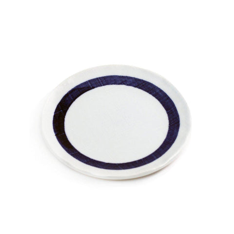 Kozara Plate with Thick Blue Ring 6.42