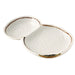 2 Compartment Ivory Plate 7.24" x 4.69"