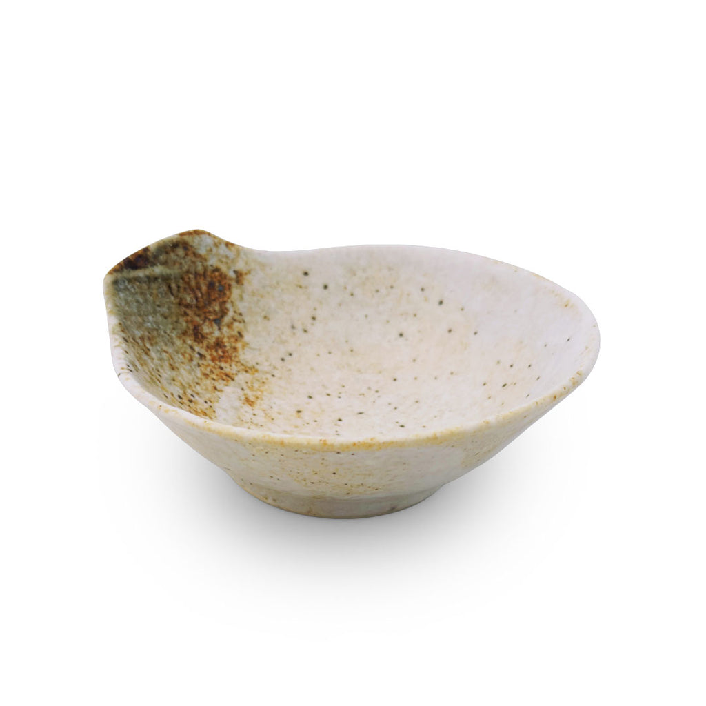 Yukishino Moss White Tonsui Bowl 5 fl oz / 4.8