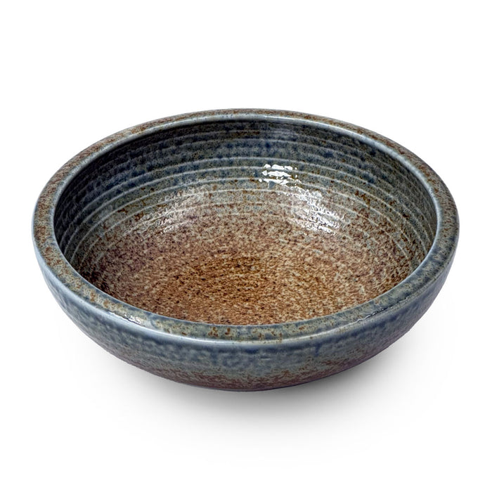 Ainagashi Blue Earthy Serving Bowl 38 fl oz / 8" dia