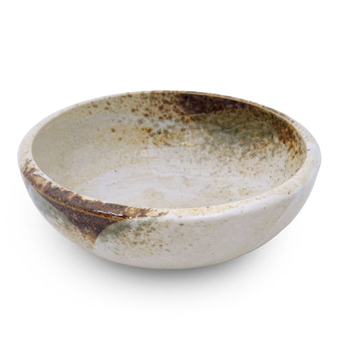 Yukishino Moss White Thick Serving Bowl 67 fl oz / 9.29