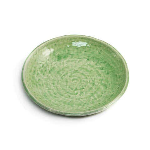 Cracked Jade Green Plate 7.9