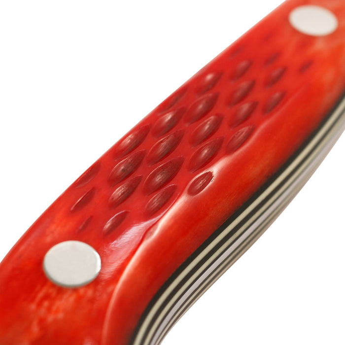 Nenox Sujihiki 285mm (11.2") Red Jigged Bone Handle with Saya Cover