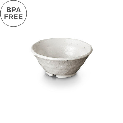 Melamine Kobiki White Grainy Kobachi Bowl 5.4 fl oz / 4.1