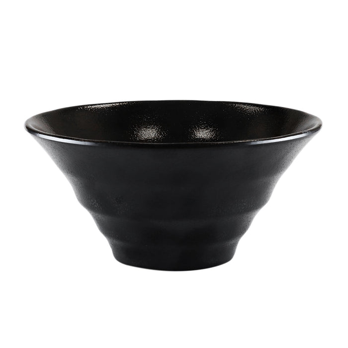 Melamine Black Grainy Noodle Bowl 57 fl oz