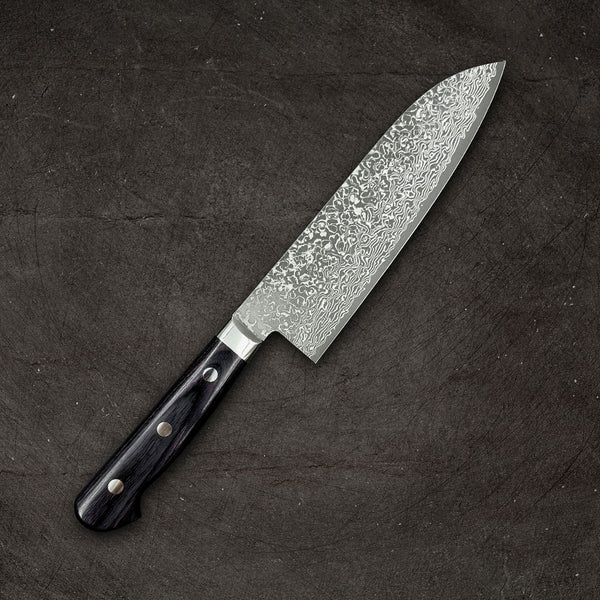 Yorozuさま　NICENESS V.IOMMI F25 Yoshimi Kato VG-10 Nickel Damascus Santoku 175mm (6.9