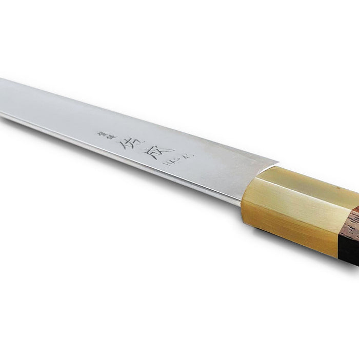 Sukenari HAP40 High Speed Steel Sujihiki 240mm Rosewood Handle Spine